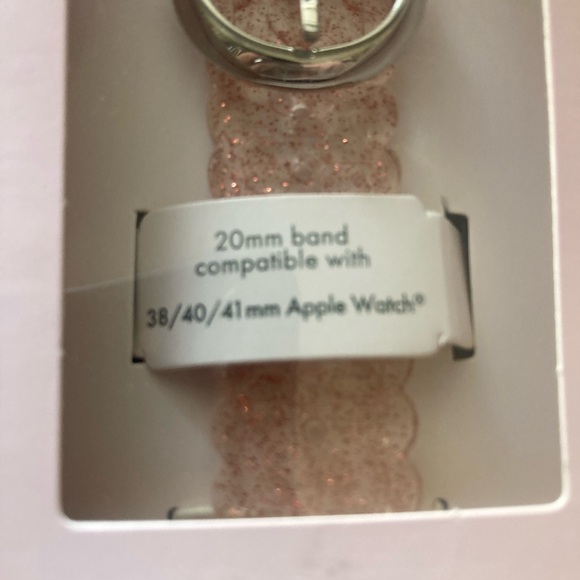 Kate Spade Pink Glitter Apple Watch Band 38/40/41 - Picture 2 of 7